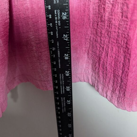 Ali miles Top Pink ombre artsy sz 1x button front & back - Picture 8 of 8
